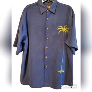 Bamboo Cay Single Palm Camp Shirt